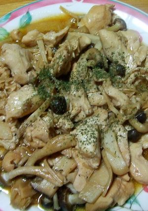 むね肉ときのこのガーリックマヨ焼き-レシピのメイン写真