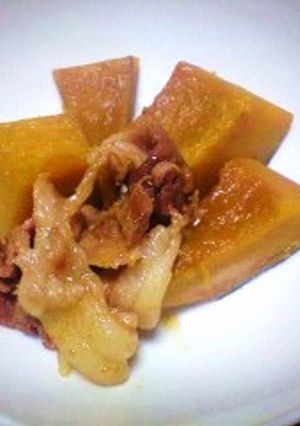 簡単!！かぼちゃと豚肉の煮物-レシピのメイン写真