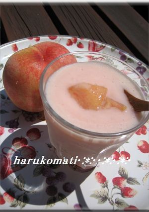 桃のカルピスムージー-レシピのメイン写真