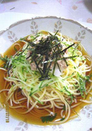 夏の定番　ツナおろしパスタ♪-レシピのメイン写真