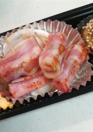 ベーコン好き息子のお弁当に！ベーコン串☆-レシピのメイン写真