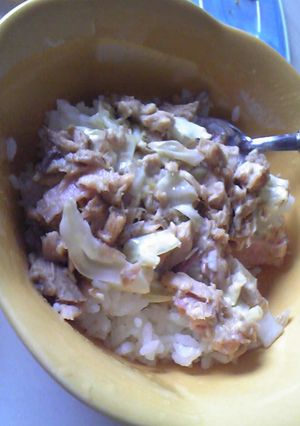 超簡単☆一人ランチにキャベツナ丼☆★-レシピのメイン写真