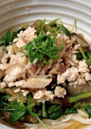 夏野菜でさっぱり♪ぶっかけ鶏素麺-レシピのメイン写真