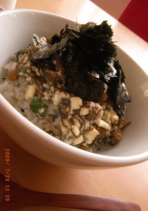 まな板も火も使わない　□ヘルシー豆腐丼□-レシピのメイン写真