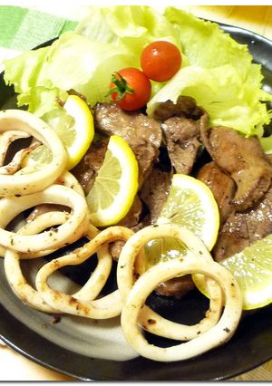 イカとタン ♪ 三五八 漬 ♪ 焼き-レシピのメイン写真