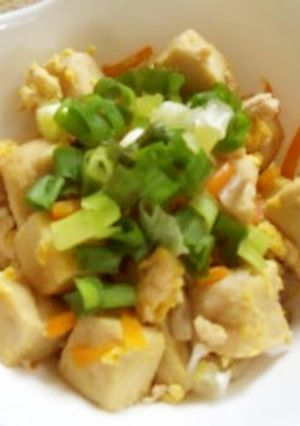 夏は冷やして♪　高野豆腐の炒り煮-レシピのメイン写真