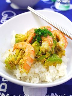 エビとアボカドの塩ナムル丼-レシピのメイン写真