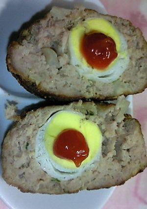 お弁当サイズのヘルシー スコッチエッグ-レシピのメイン写真