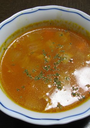 野菜ジュースでミネストローネ-レシピのメイン写真