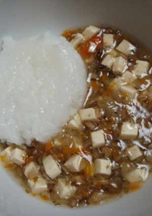 離乳食後期　☀　野菜重ね煮の麻婆豆腐風-レシピのメイン写真