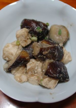 なすと豆腐のすりごま炒め-レシピのメイン写真