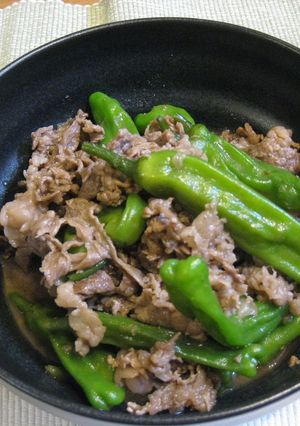 ししとうと牛肉のポン酢で炒め煮-レシピのメイン写真