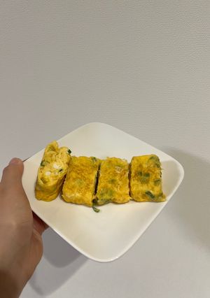 むちゃうま？！ネギ入り絶品卵焼き🥚-レシピのメイン写真