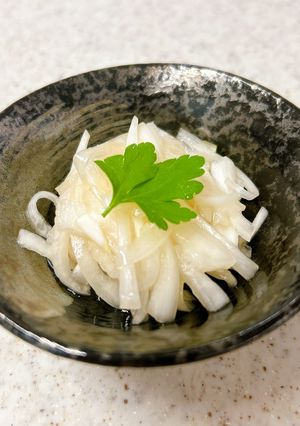 腸活！便通に！新玉ねぎの梅酢漬け-レシピのメイン写真