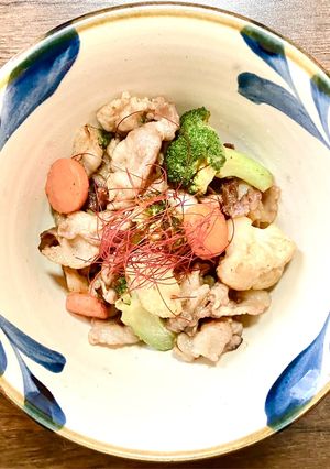 豚バラ肉と冷凍野菜の蒸し焼き-レシピのメイン写真