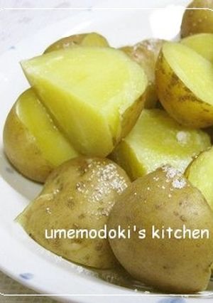 シンプルに！蒸しジャガの塩味-レシピのメイン写真