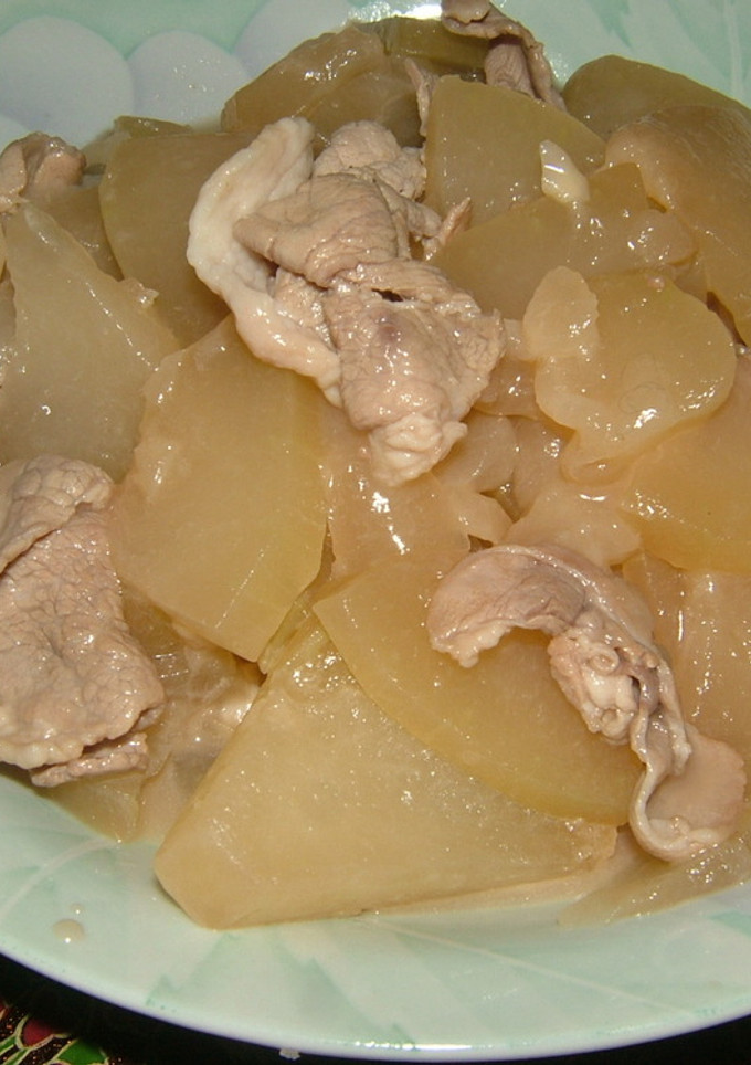 夕顔と豚肉の炒め物-レシピのメイン写真