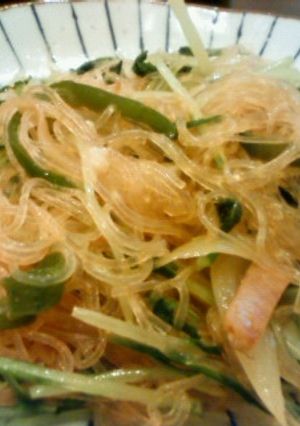 簡単♪野菜いっぱい春雨炒め-レシピのメイン写真