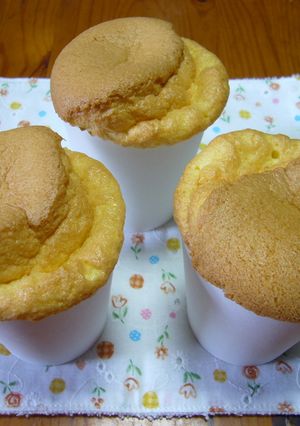 紙コップでシフォンケーキ-レシピのメイン写真