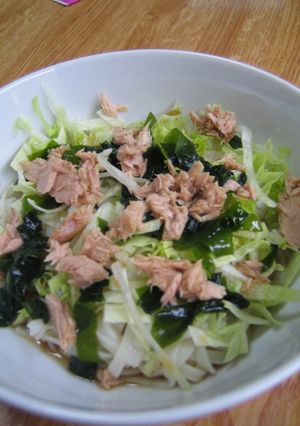 冷たいサラダうどん-レシピのメイン写真