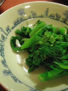 菜花のからし醤油あえ-レシピのメイン写真