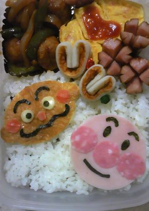キャラ弁♪アンパンマンとカレーパンマン♪-レシピのメイン写真