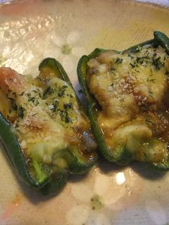 お弁当に!カレーピーマンチーズ焼き-レシピのメイン写真