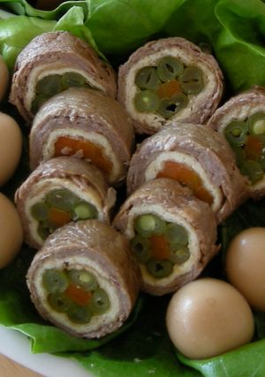 ＊豚肉のお花みたいなお野菜巻き＊-レシピのメイン写真