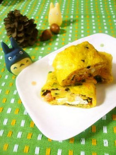 鮭マヨと海苔の卵焼き✿-レシピのメイン写真