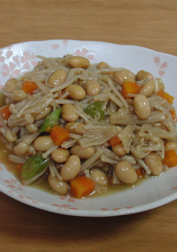 えのきと五目豆風あんかけ-レシピのメイン写真