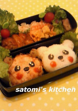 くまさんｶｯﾌﾟﾙｷｬﾗ弁 (ó㉨ò)❤-レシピのメイン写真