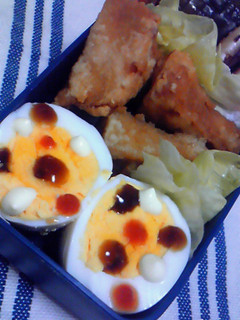 お弁当に☆トリプル水玉ゆで卵♪-レシピのメイン写真