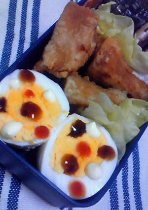 お弁当に☆トリプル水玉ゆで卵♪-レシピのメイン写真
