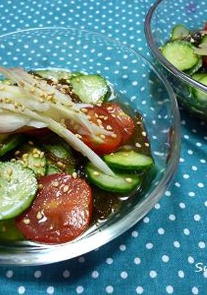 きゅうりとトマトのもずく和え-レシピのメイン写真