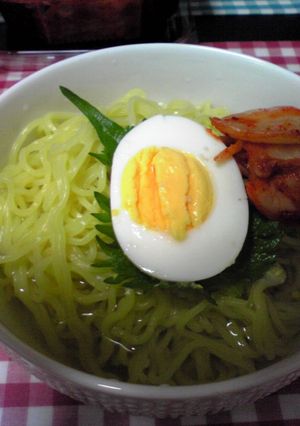 塩豚ゆで汁で☆ 冷やしラーメン-レシピのメイン写真