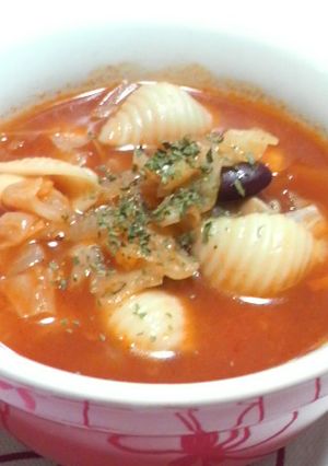 ✿トマトジュースで✿野菜スープ✿-レシピのメイン写真