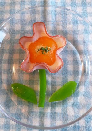 お弁当にもピッタリ✿お花のハムタマゴ✿-レシピのメイン写真