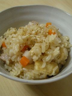 *塩豚とえのきの中華風炊き込みご飯*-レシピのメイン写真