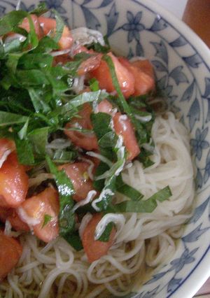 トマトとじゃこのぶっかけ素麺-レシピのメイン写真
