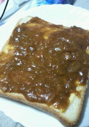 残ったカレーで朝ご飯トースト-レシピのメイン写真