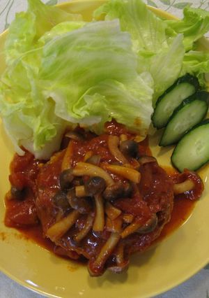 野菜も食べてね♡豆腐煮込みハンバーグ-レシピのメイン写真