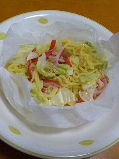 電子レンジで簡単塩焼きそば-レシピのメイン写真
