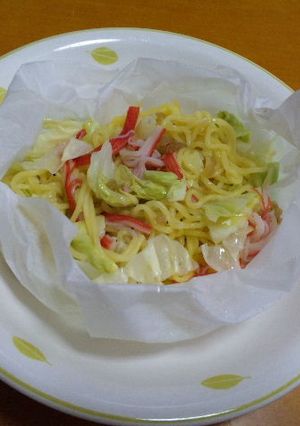 電子レンジで簡単塩焼きそば-レシピのメイン写真