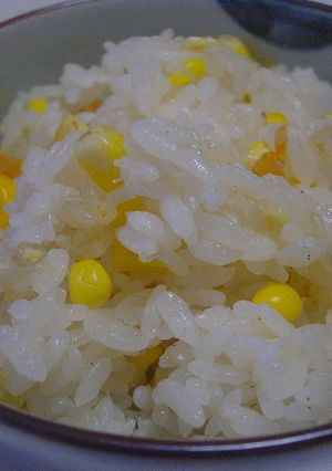 とうもろこしの洋風かんたん炊き込みご飯-レシピのメイン写真