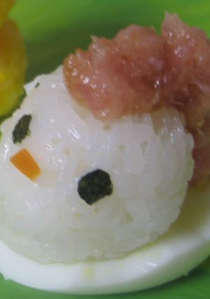 トロの鶏冠でコケッコッコーおにぎり-レシピのメイン写真