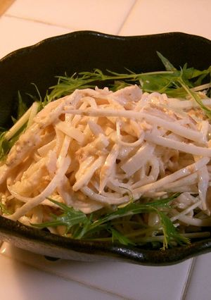 鶏ハムと大根の梅肉マヨネーズサラダ★-レシピのメイン写真