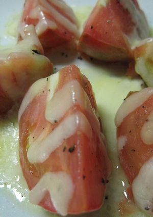 レンジでチン♪トマトとモッツァレラ-レシピのメイン写真