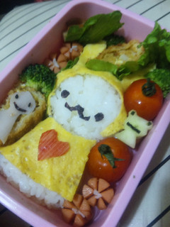 レインコートうさぎ弁当-レシピのメイン写真