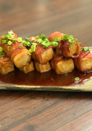 ガッツリ食べた気に！豆腐ベーコン巻き-レシピのメイン写真