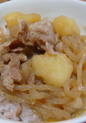 肉じゃが卵かけご飯（ＮＪＴＫＧ）-レシピのメイン写真